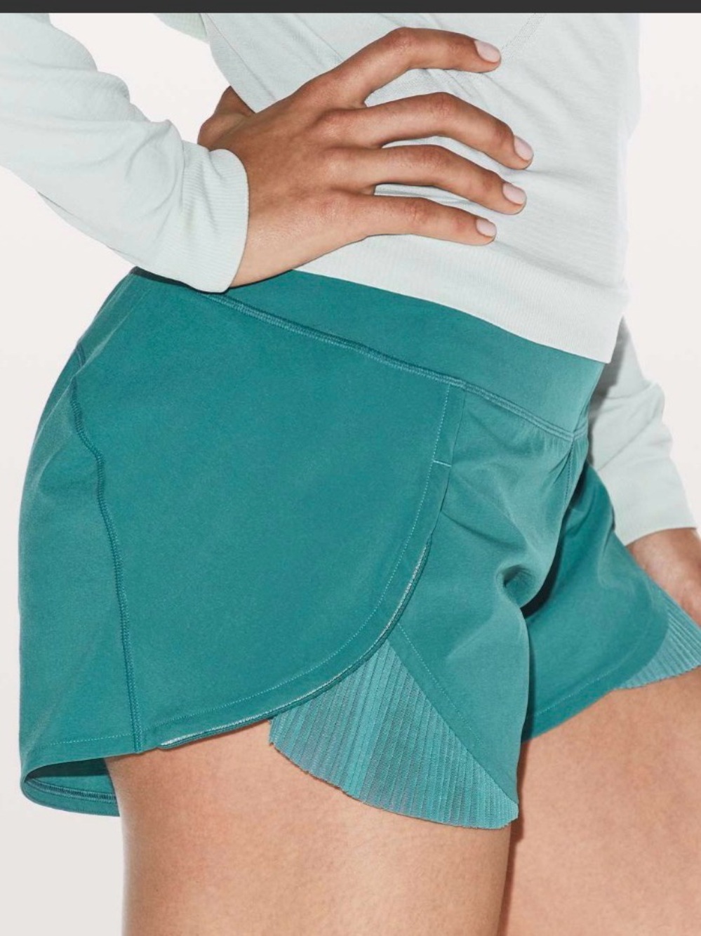 lululemon athletica Play off the Pleats Short 3” Sea Green 6